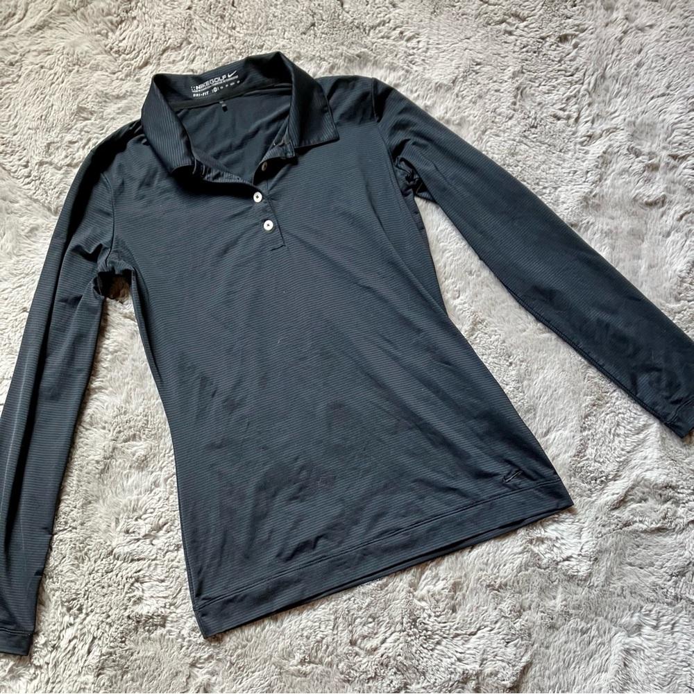 Nike Golf Dri-fit long sleeve black shirt size xs brand new condition
